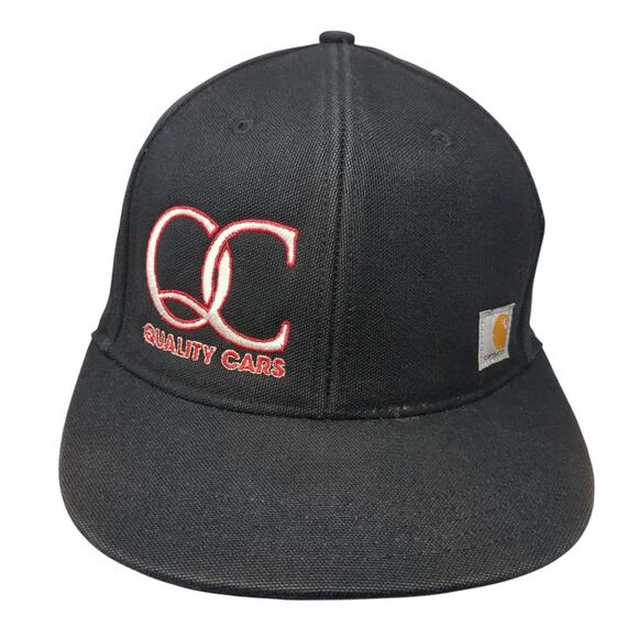 Quality Cars Snapback Hat Black One Size Embroidered 6 Panel Carhartt - Picture 1 of 11
